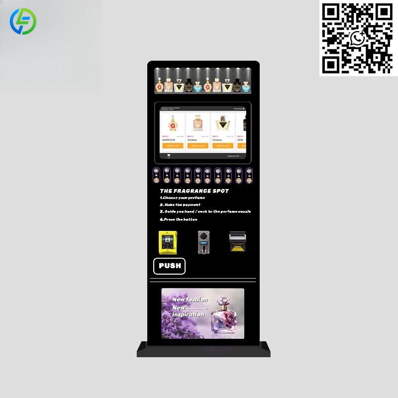 Perfume Fragrance Vending Machine - آلة بيع العطور المخصصة والشائعة في