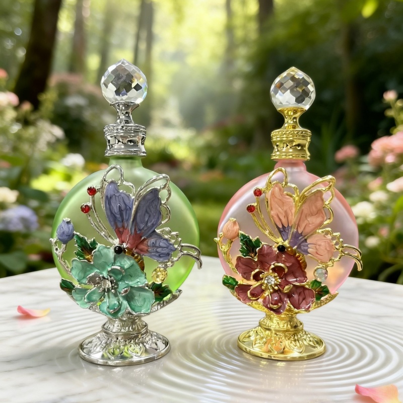 4 قطع زجاجات عطر فارغة بقاعدة  - مراجعة Perfume Fragrance Base وسعره